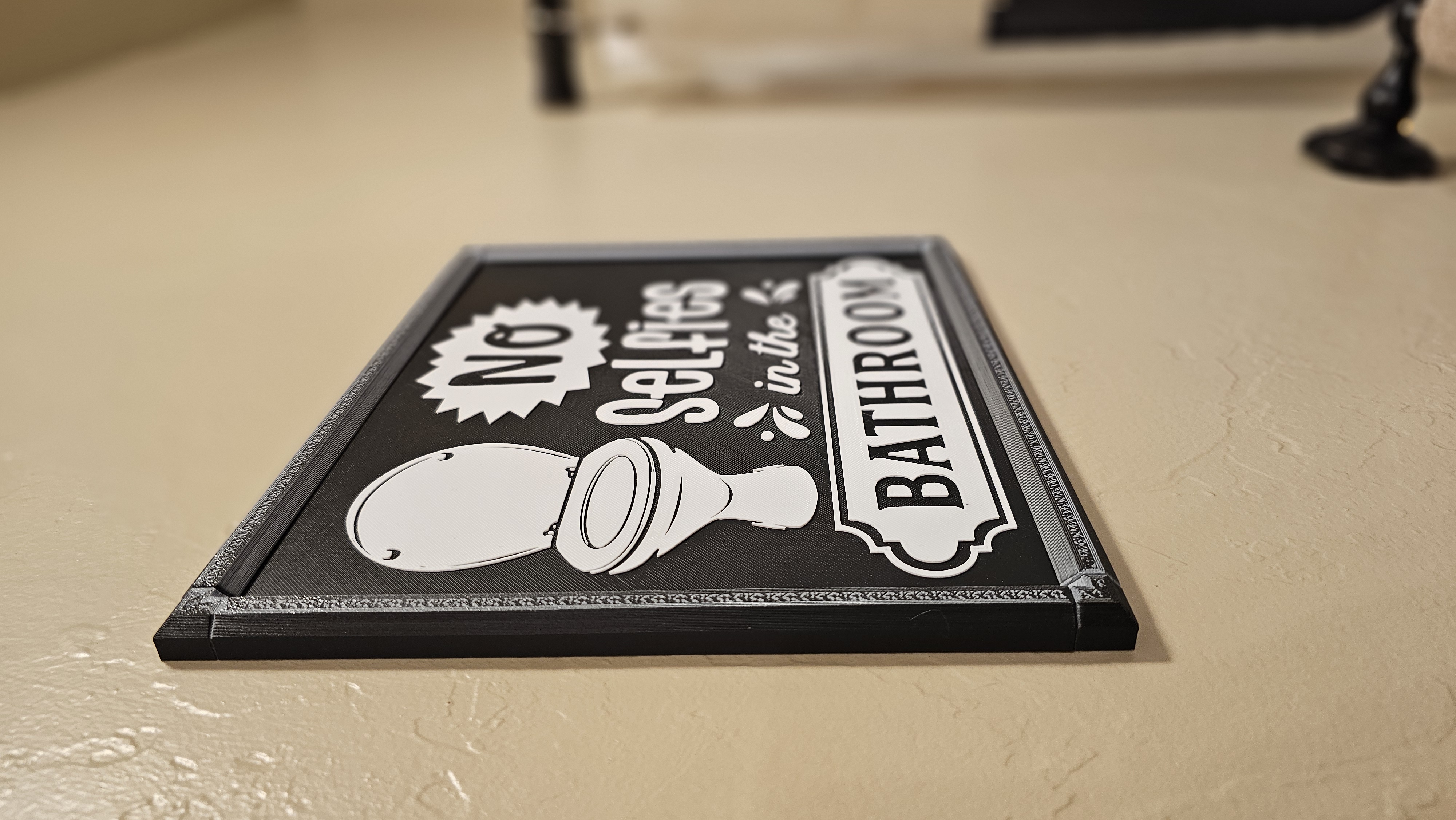 Decorative Craft Sign - 3D printed home decor sign